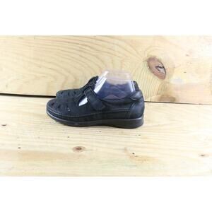 SAS Tripad Comfort Shoes Womens 8 N Black Leather Roamer Mary Jane Loafers